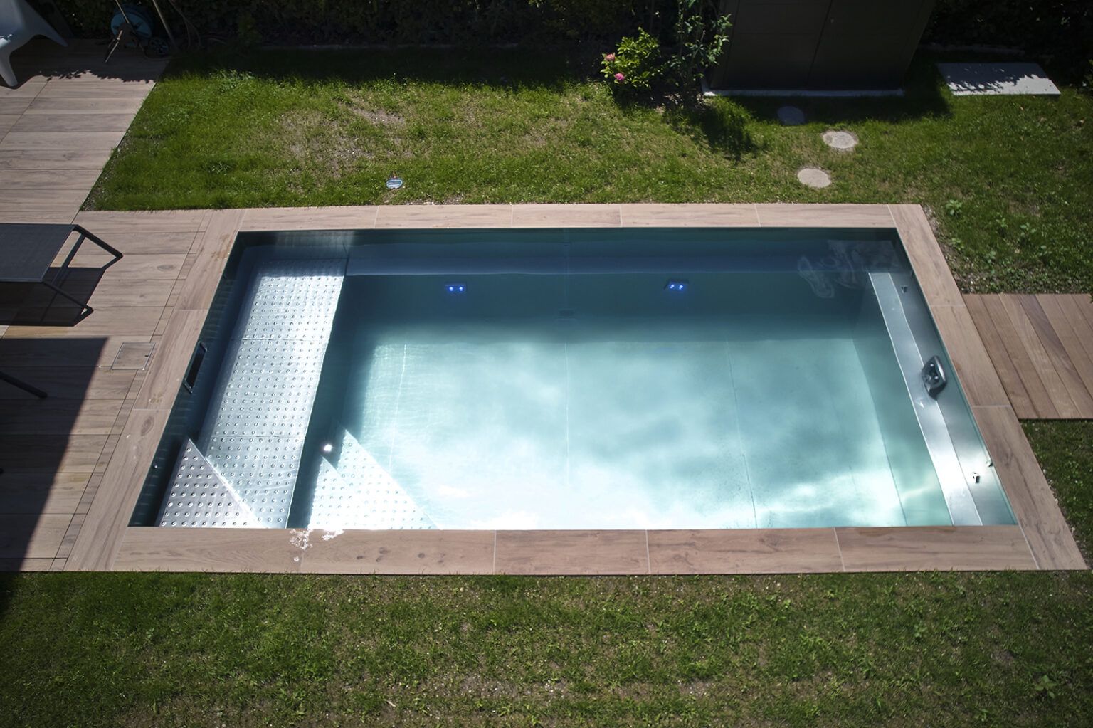 Piscine en inox