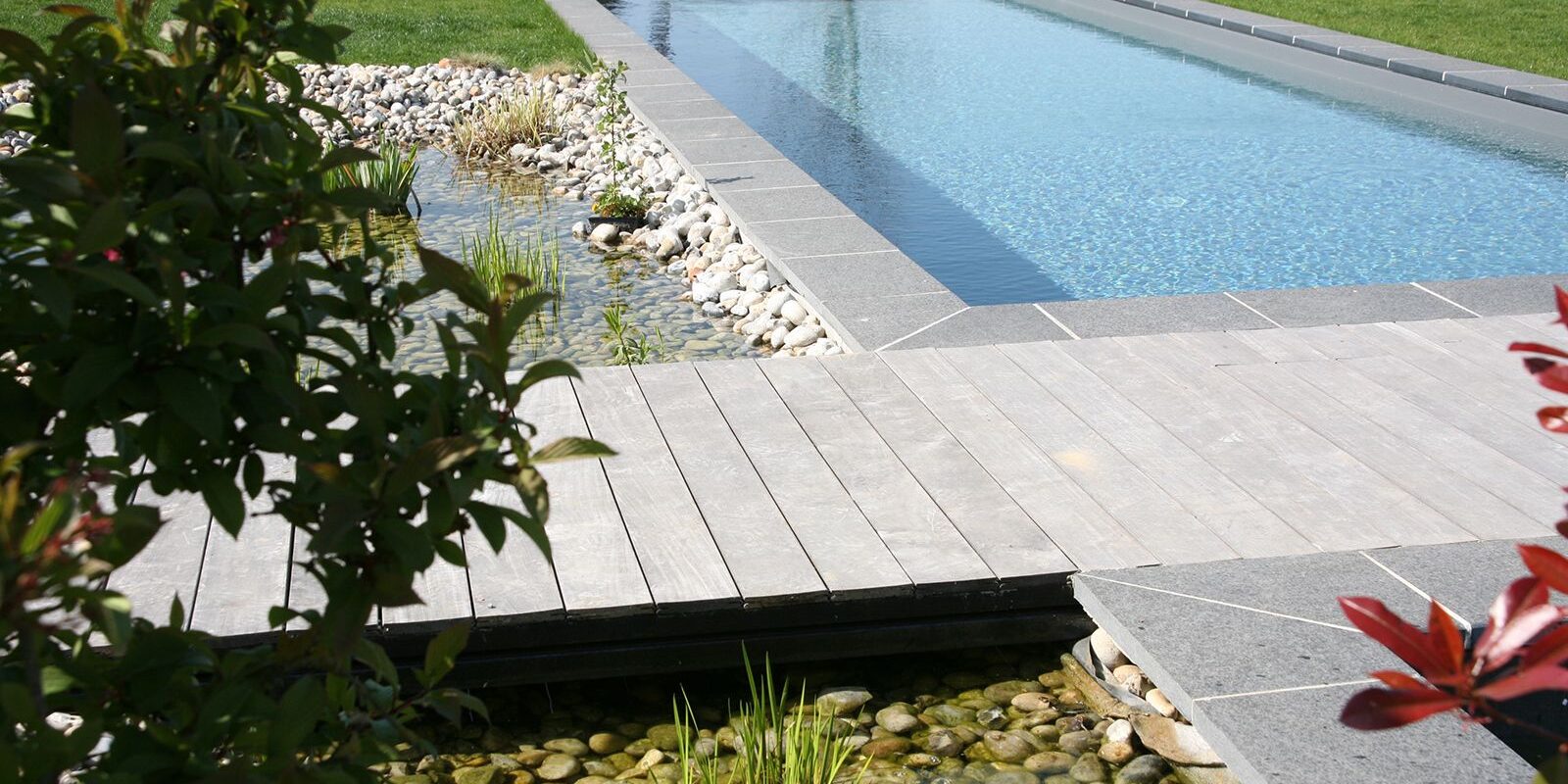 Piscine naturelle Bi-eaux avec bassin