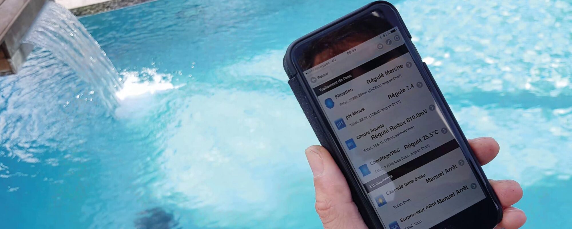 Piscine connectée
