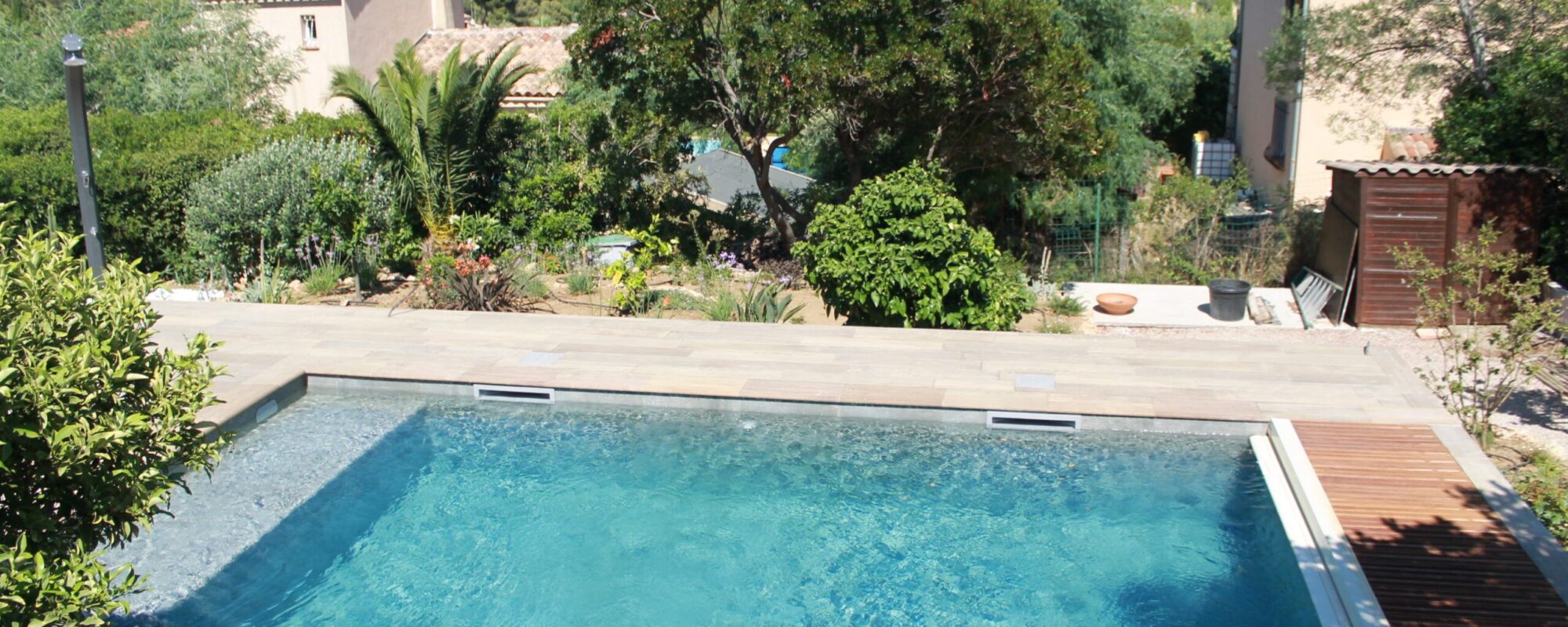 Piscine enterrée maçonnée