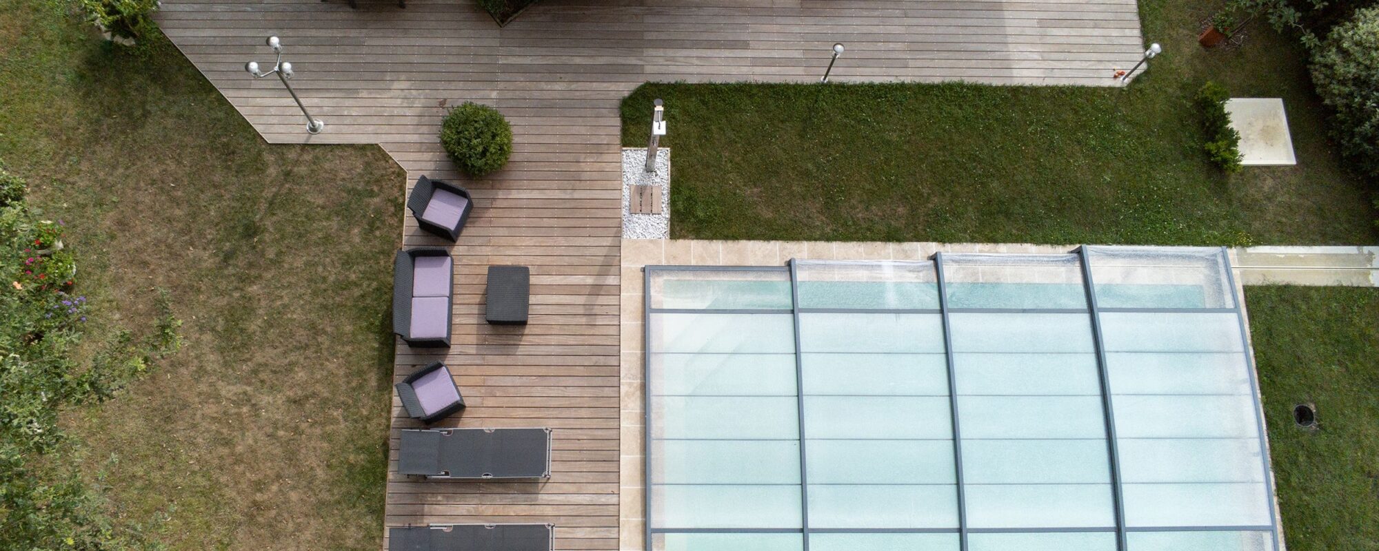 Abri de piscine amovible