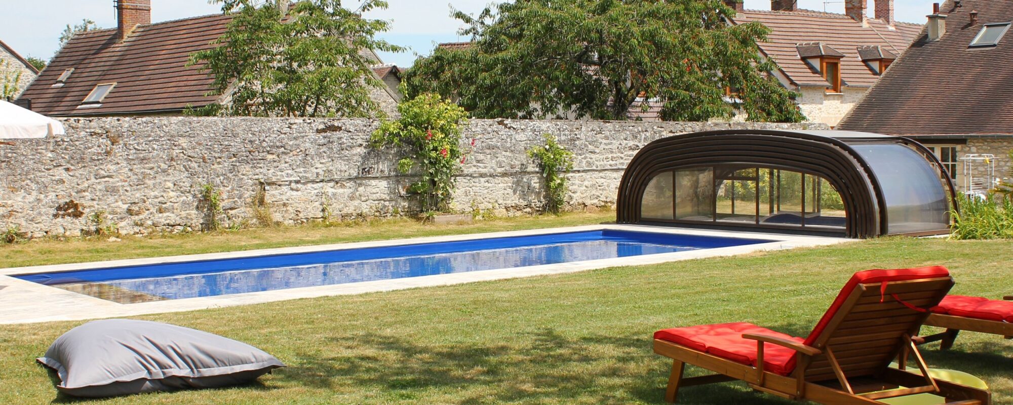 Abri mi-haut coulissant