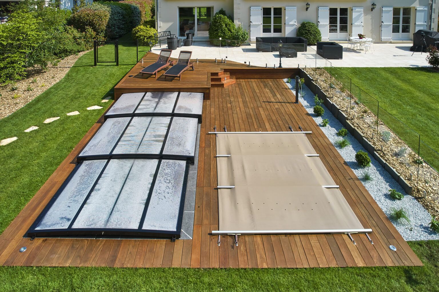 Piscines sécurisée en duo petite et grande