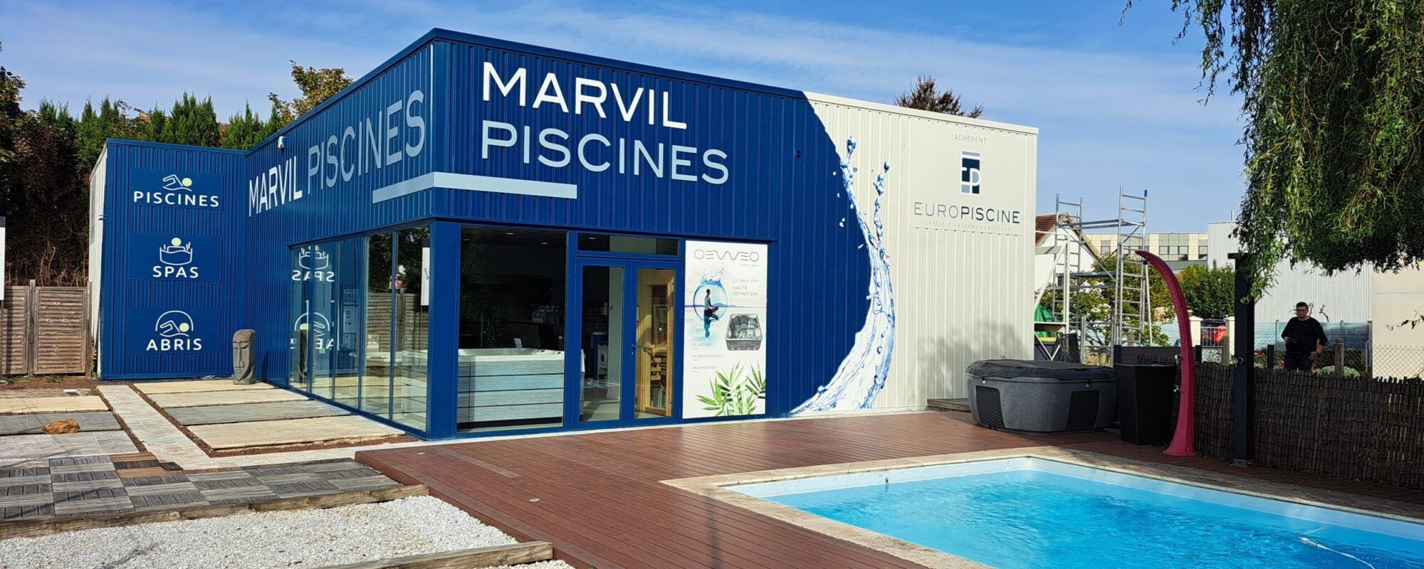 Nouveau showroom Marvil Piscines à Sens
