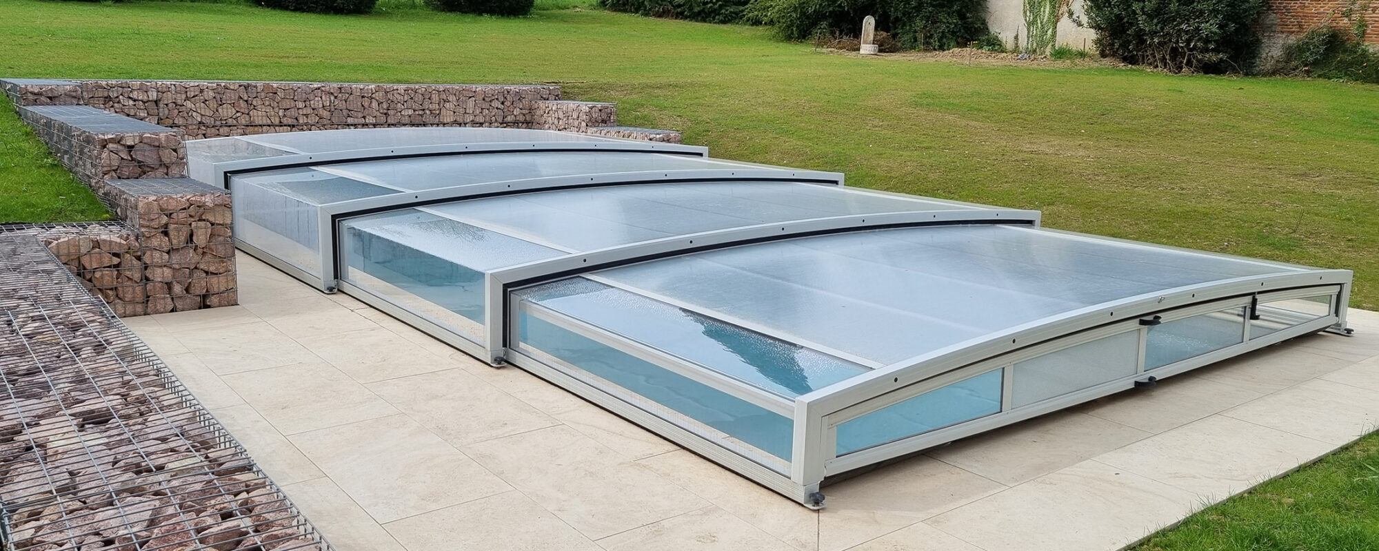 Abri de piscine blanc Evo-bas par EAP