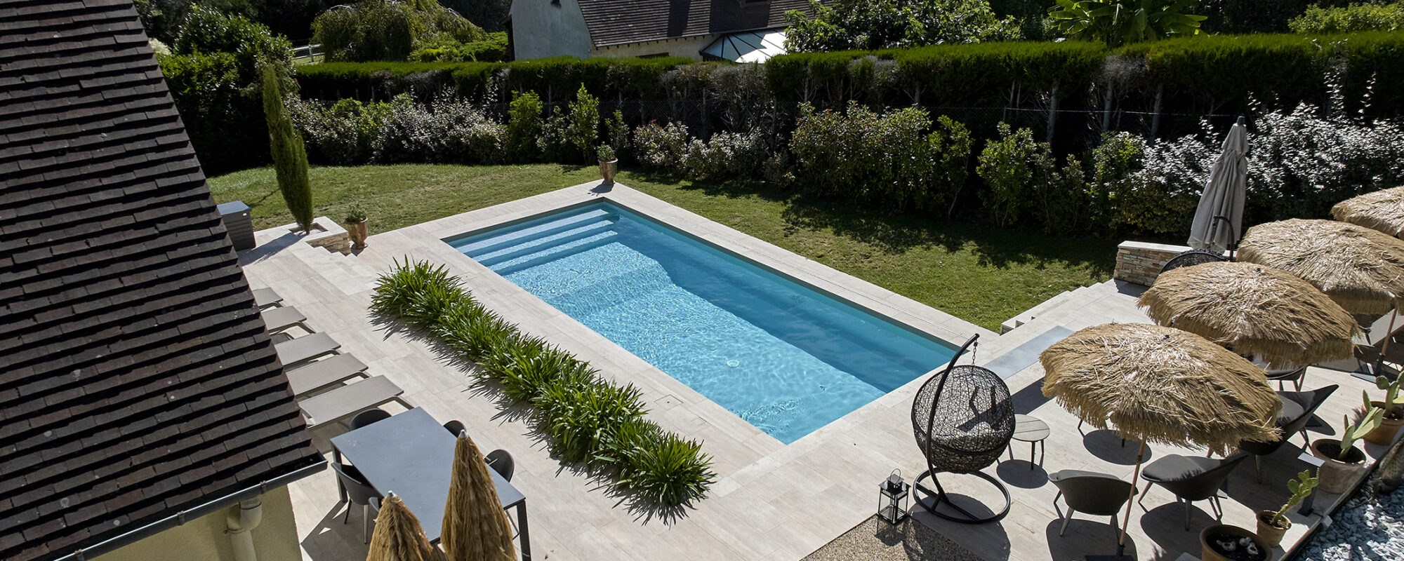 Piscine rectangulaire classique extérieure