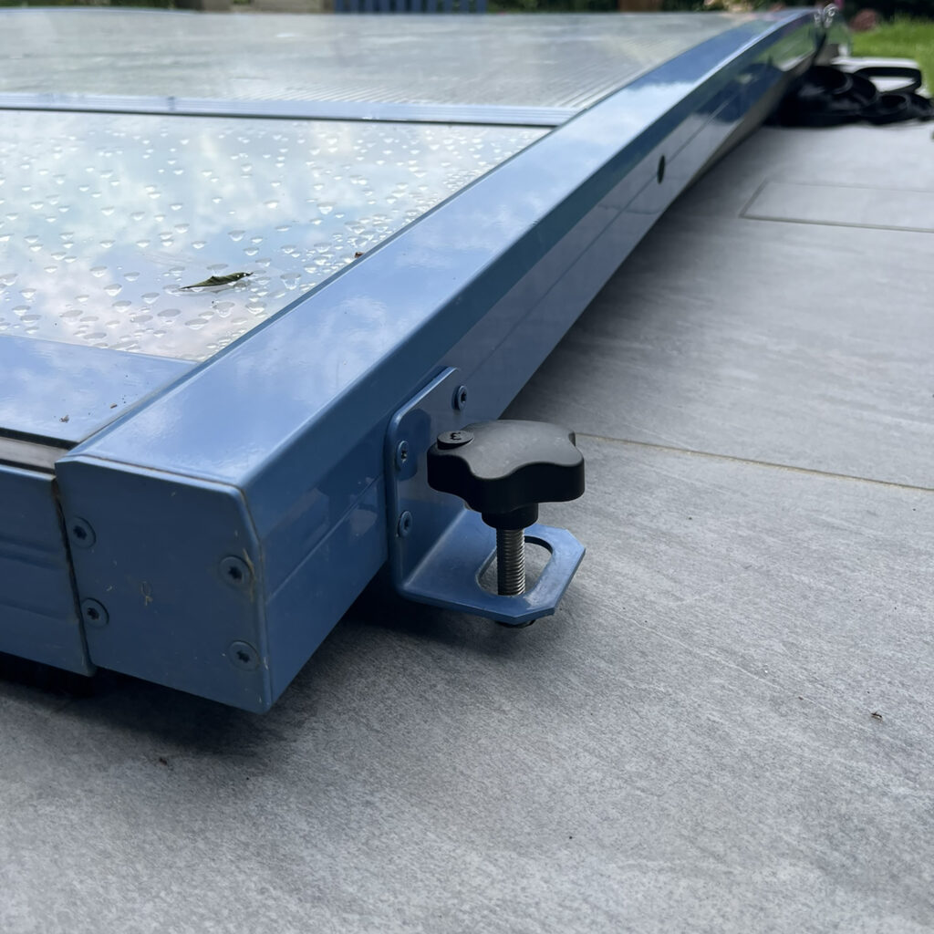 Verrouillage pour abri de piscine sécurisé