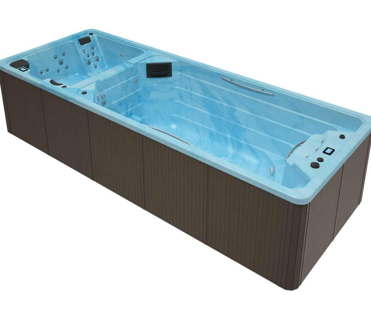 Spa de nage bleu OEWEO