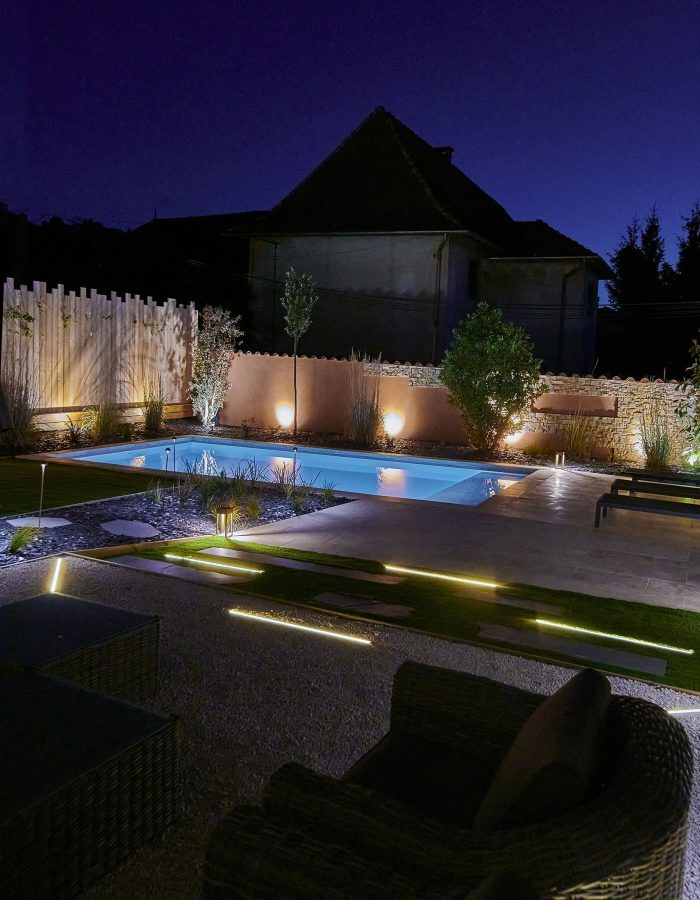 Piscine 8x4 extérieure