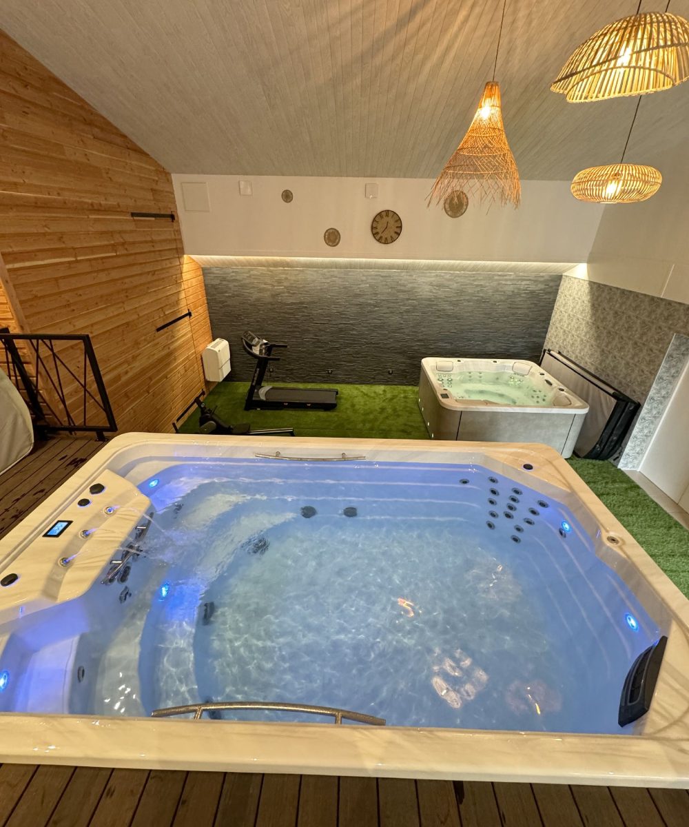 2 Spa OEWEO intérieur hors-sol avec bain chaud et bain froid